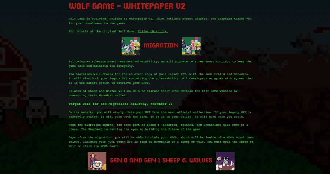 p2eAll P2E games screen shot 3 of Wolf Game